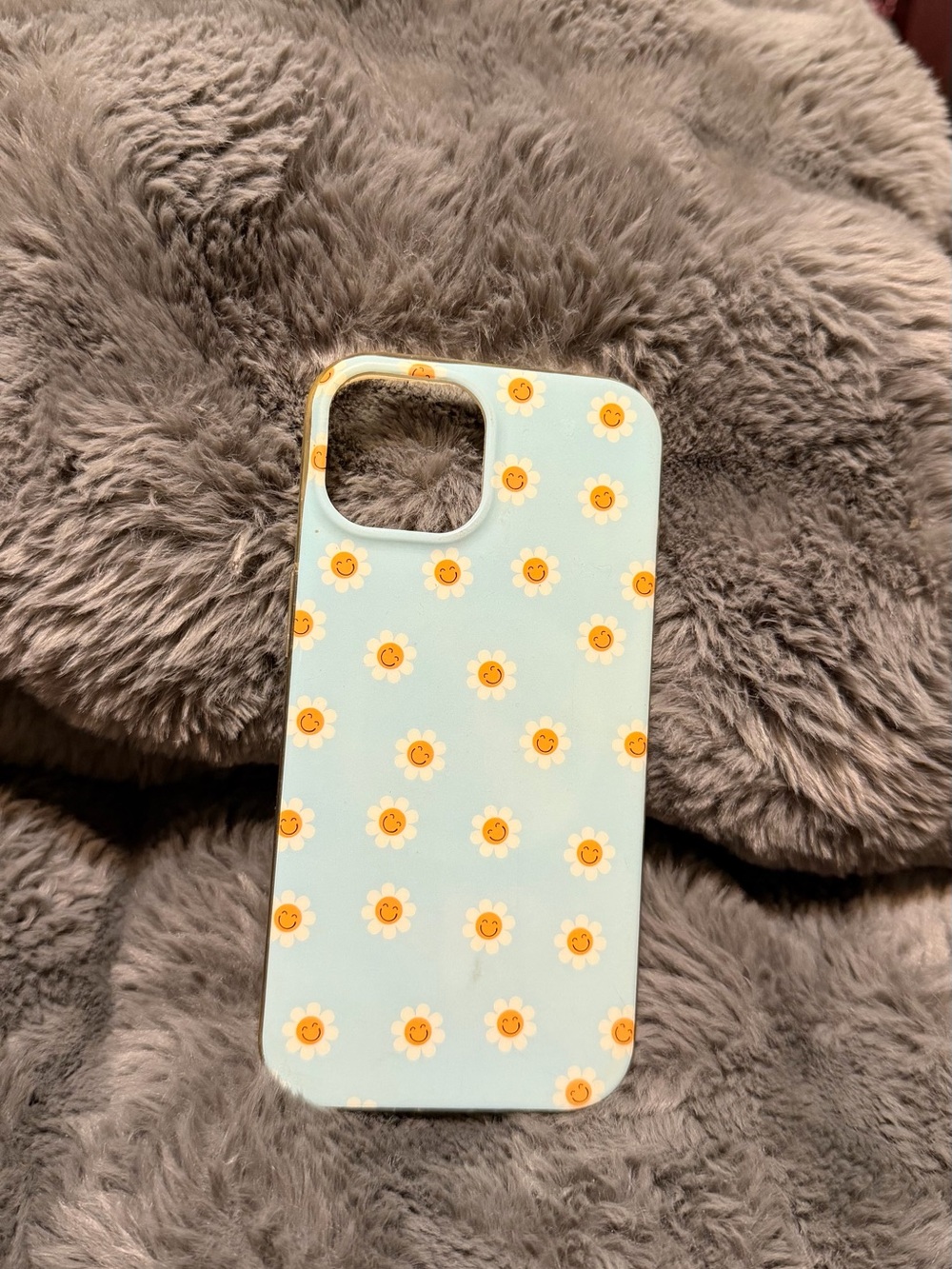 Blue Sunshine Daisy Pattern iPhone 13 Case